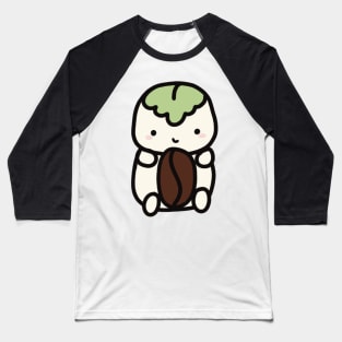 Mochi loves coffee Baseball T-Shirt